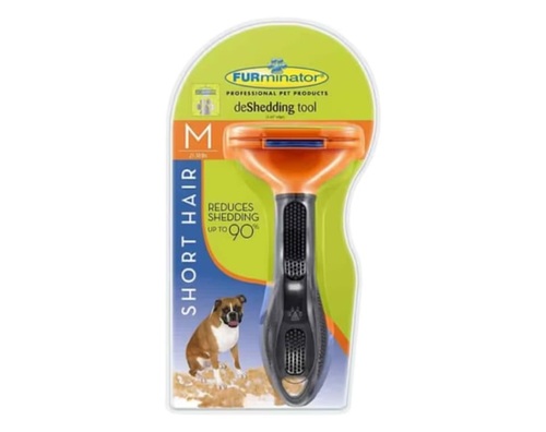 FURminator מסרק צפוף עם לחצן לפרווה קצרה M