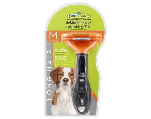 FURminator מסרק צפוף עם לחצן לפרווה ארוכה M