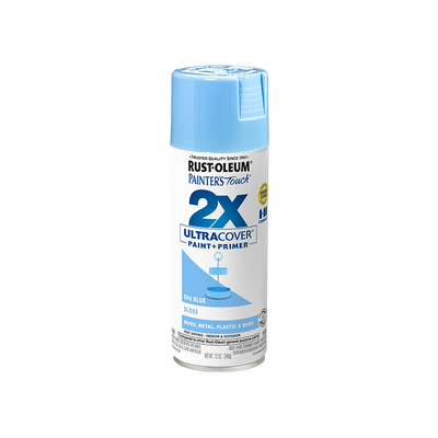 ספריי צבע 2X - כחול ספא מבריק