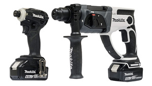 סט MAKITA - מברגה ומקדחה 18V שחור לבן