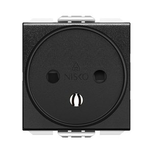שקע כח 2 מקום שחור מט NISKO סוויץ