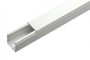 תעלת חשמל 25*30 פלסטיק לבן - אורך 2 מטר