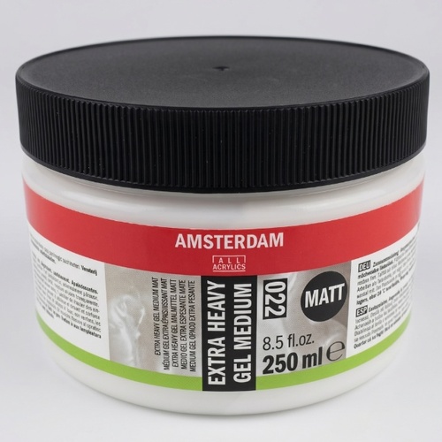 גל אקסטרה מדיום סמיך מעבה מט 250 מל 022 Amsterdam Extra Heavy Gel Medium