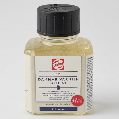 לכה דמאר מבריקה לצבעי שמן 75 מל- Talens Dammar Varnish Glossy 081