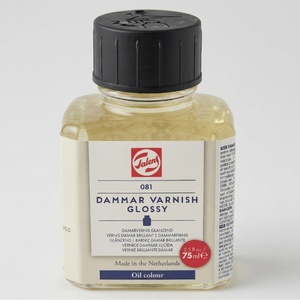 לכה דמאר מבריקה לצבעי שמן 75 מל- Talens Dammar Varnish Glossy 081