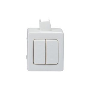 מפסק כפול לבן עהט NISKO SUPER N1B
