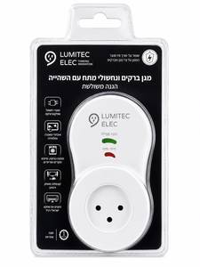 מגן ברקים ונחשולי מתח עם השהייה LUMITEC ELEC