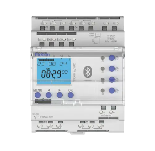 שעון אסטרונומי 4 ערוצים THEBEN TR 644 top3 BLE RC 6440330 מתאים לשבתות וחגים לא כולל תכנות