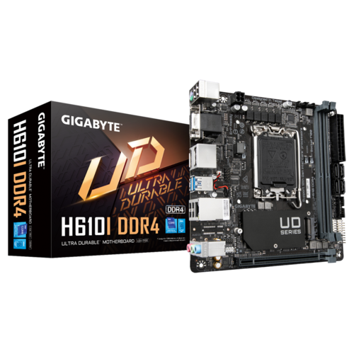 לוח אם | Gigabyte H610i | DDR4 | Mini-ITX | LGA1700 VGA | HDMI 2XDP
