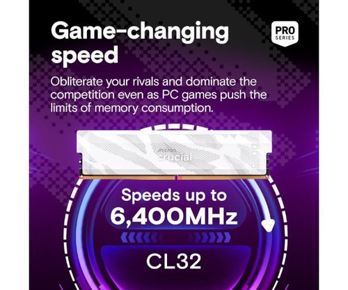 זכרון לנייח | Crucial Pro | DDR5 | 16GB | 6400Mhz C32
