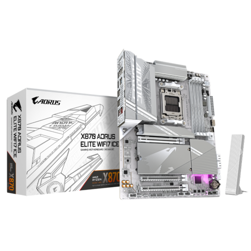 לוח אם | Gigabyte X870 AORUS ELITE X3D ICE AMD | AM5 WIFI7 | ATX