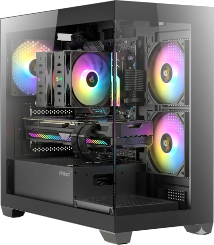 מארז Antec CX300M ARGB Mid Tower Gaming Case Micro-AtX מחשב | CX300M ARGB | 750W B850M R5-7500F | 16GB | 1TB | NVME RTX 5060