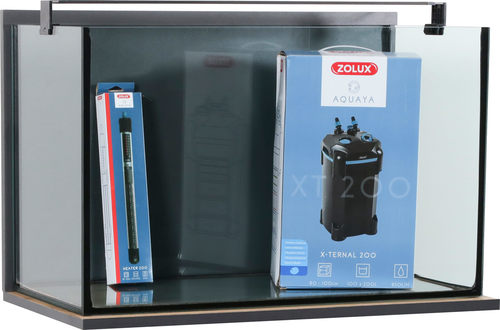 זולוקס סט אקווריום מלא אידרו מקס IDRO MAX 160 GREY