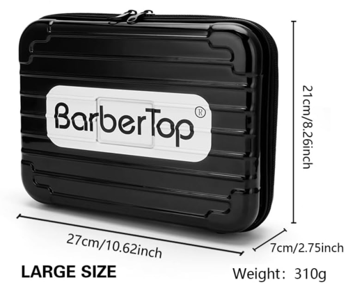 תיק כלים קשיח מקצועי למספרה גדול T-082 BARBERTOP