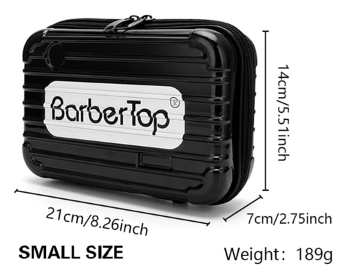 תיק כלים קשיח מקצועי למספרה קטן XD-161 BARBERTOP