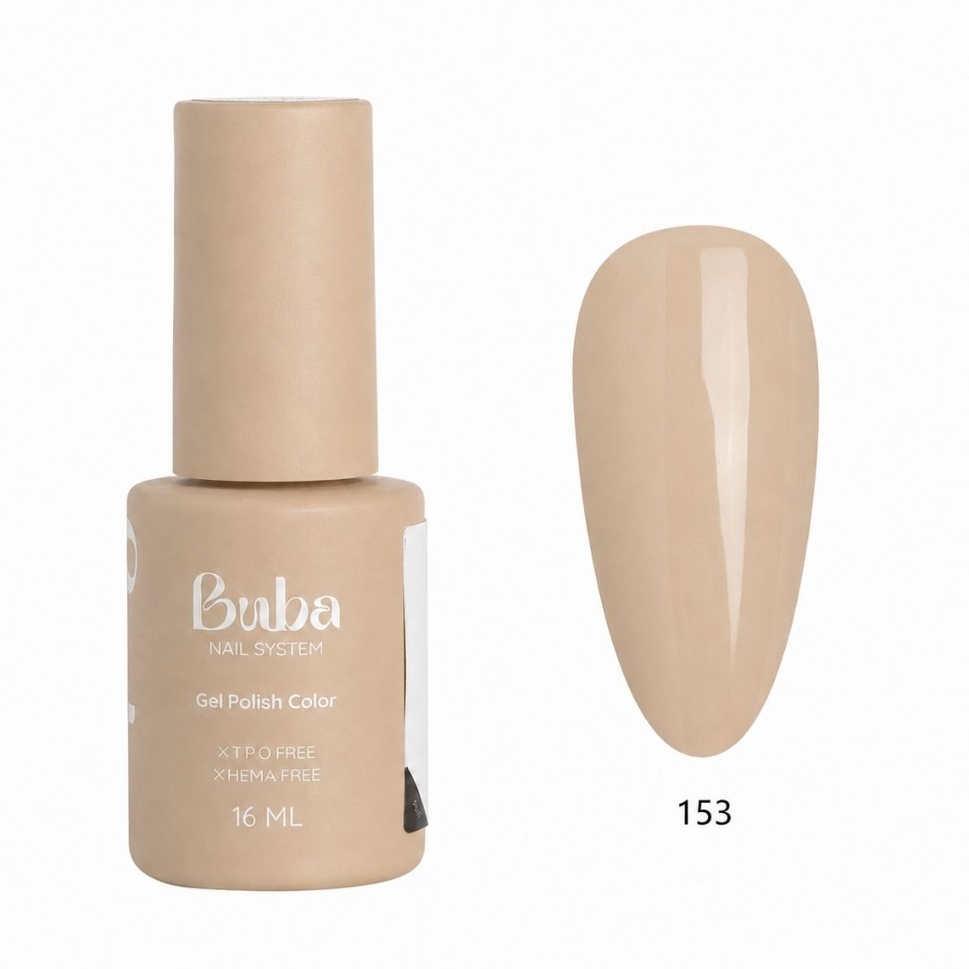 לק ג׳ל בובה 153 ניוד בז׳ חמים | BUBA Gel Polish