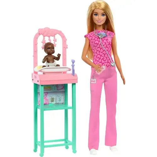 בובה ברבי רופאת תינוקות JCR71E BARBIE