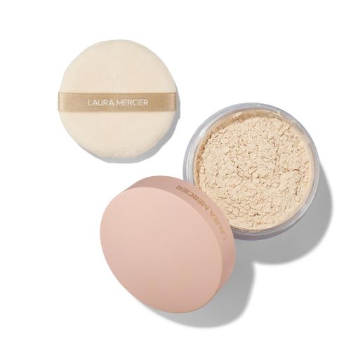 מארז פודרה שקופה לאורה מרסייה Laura Mercier Divinely Flawless Translucent Loose Setting Powder & Puff - Translucent ​