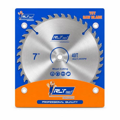 דיסק מסור וידיה לעץ 7 אינץ׳ 40 שיניים RLT Tools