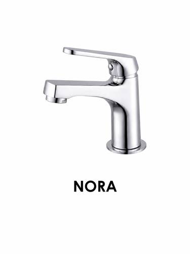 ברז פרח NORA לכיור רחצה כרום ניקל – מיקסר ידית אחת