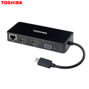 מתאם תחנת עגינה נייד Toshiba USB-C Travel Dock
