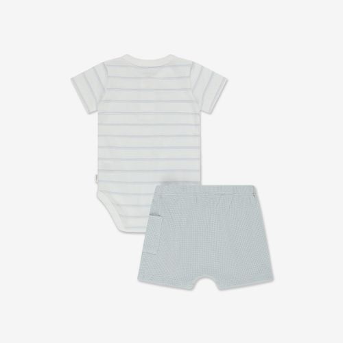 סט בגד גוף ומכנסיים פיקה - תכלת