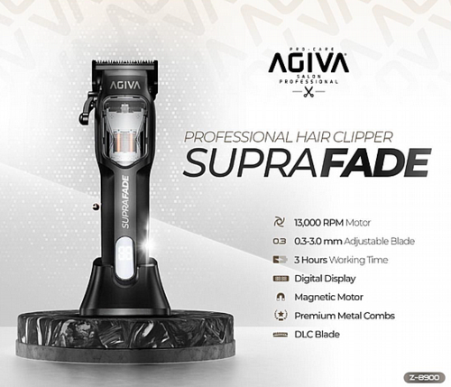 מכונת תספורת מקצועית Agiva SupraFade Z-8900 אגיבה