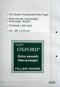 דפדפת 72 דף OXFORD שורה/חשבון