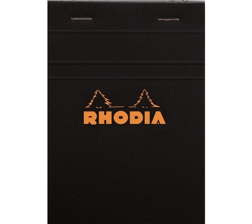 פנקס כתום/שחור מס' 11 RHODIA