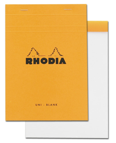 פנקס כתום/שחור מס' 16 RHODIA