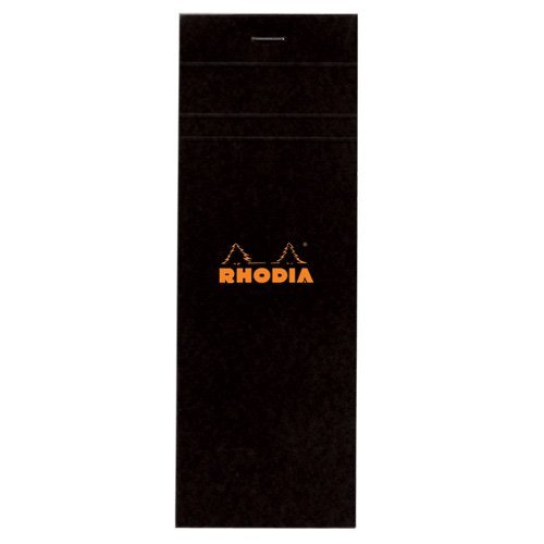 פנקס כתום/שחור מס' 8 RHODIA