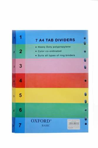 חוצץ פוליו פלסטיק OXFORD