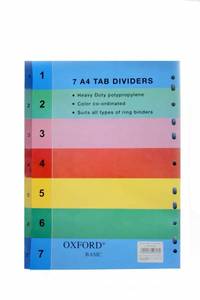 חוצץ פוליו פלסטיק OXFORD