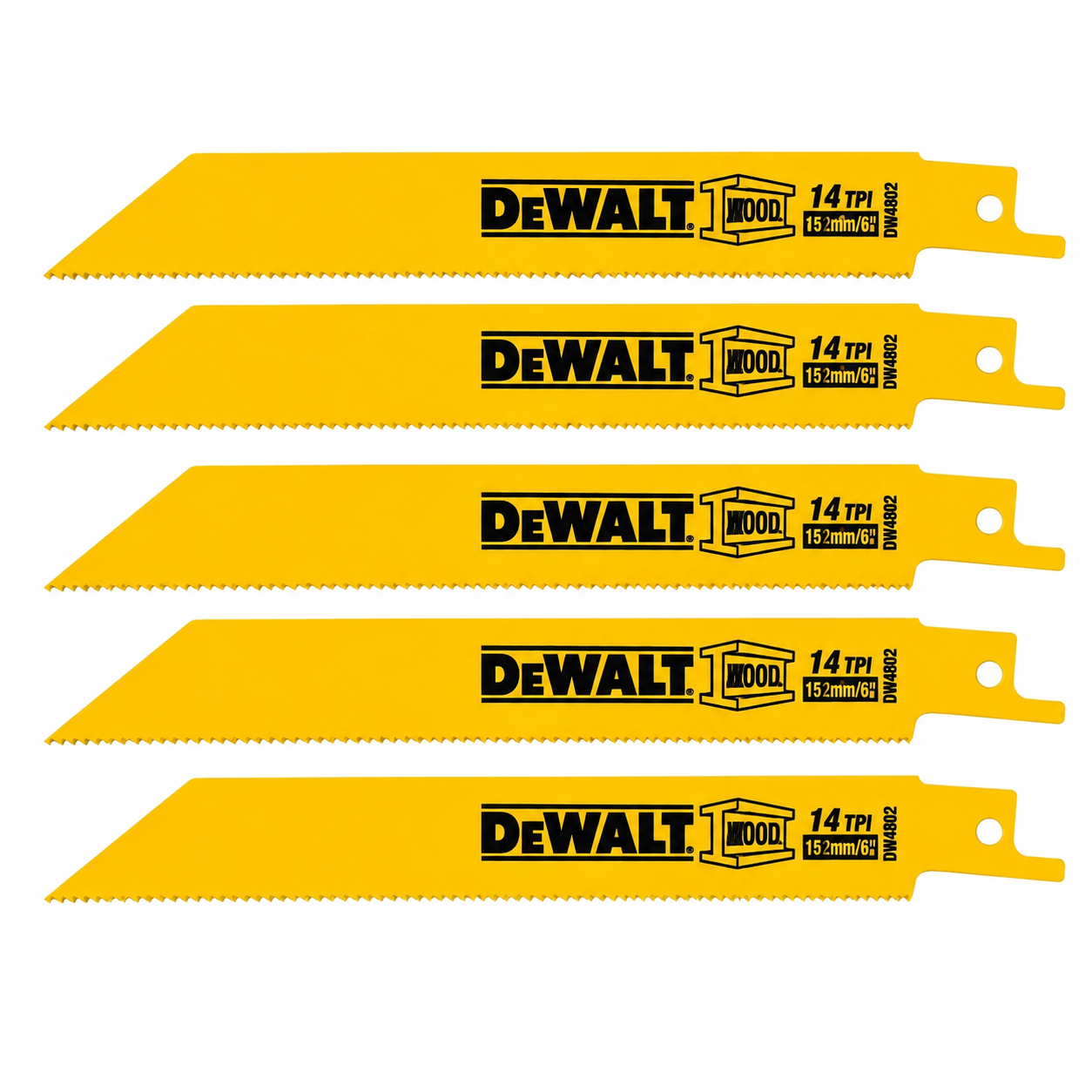 מסורית חרב דיוולט לברזל אורך 6 (5 יח) DW4808