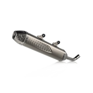 דוד אחורי אקרופוביץ טיטניום 2 פעימות - Akrapovic SLIP-ON TITANUM KTM HUSQ 2T TE EXC 250/300 2020-2023