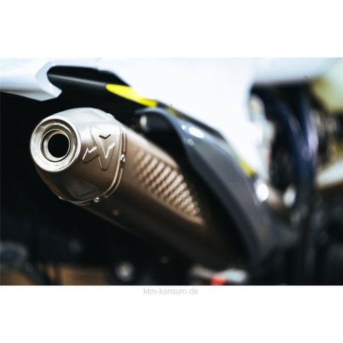דוד אחורי אקרופוביץ טיטניום 2 פעימות - Akrapovic SLIP-ON TITANUM KTM HUSQ 2T TE EXC 250/300 2020-2023