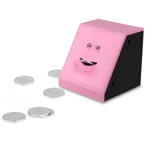 קופת חיסכון אלקטרונית Face Bank |צבע ורוד 