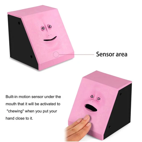קופת חיסכון אלקטרונית Face Bank |צבע ורוד 