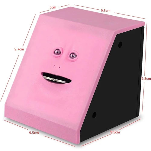 קופת חיסכון אלקטרונית Face Bank |צבע ורוד 