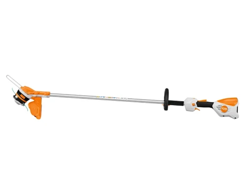 חרמש נטען STIHL FSA 60 R 36V בעיצוב ארגונומי עם ידית עגולה מתכווננת, ראש כיסוח Rapid Click וטעינת חוט EasySpool ללא כלים
