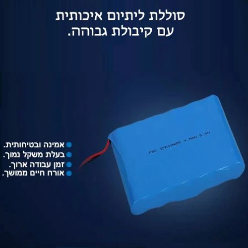 פנס רחוב סולארי 100W דגם יוגב - לבן חם