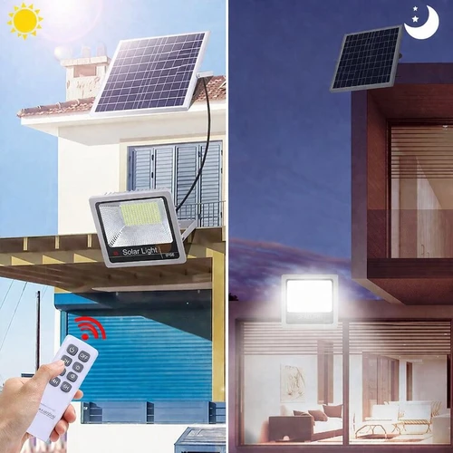 פרוז'קטור סולארי 40W לבן חם 4300K עם שלט רחוק