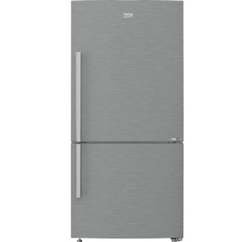מקרר מקפיא תחתון צבע נירוסטה BEKO 561L דגם CN160243XB