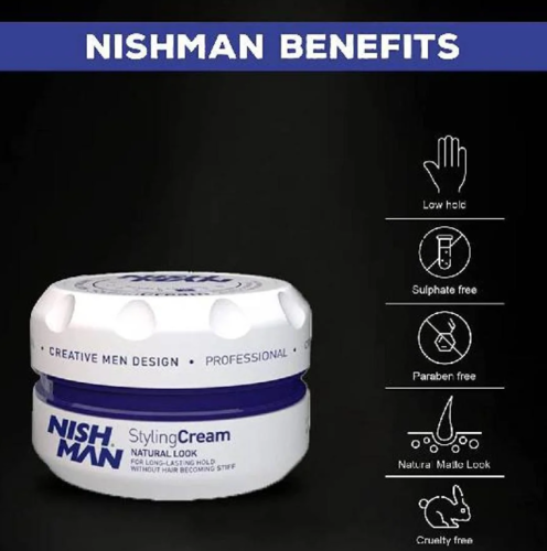 דיל! 10 יחידות קרם מעצב מראה טבעי נישמן-Nishman Natural Look Styling Cream 150 ml