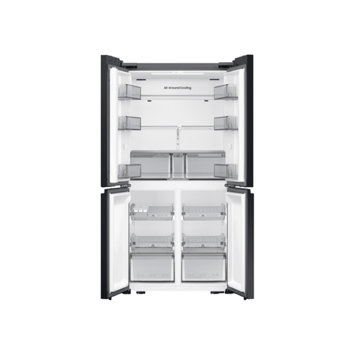 מקרר 4 דלתות מקפיא תחתון Samsung ‏648 ליטר דגם RM70F63BMAT נירוסטה מושחרת 
