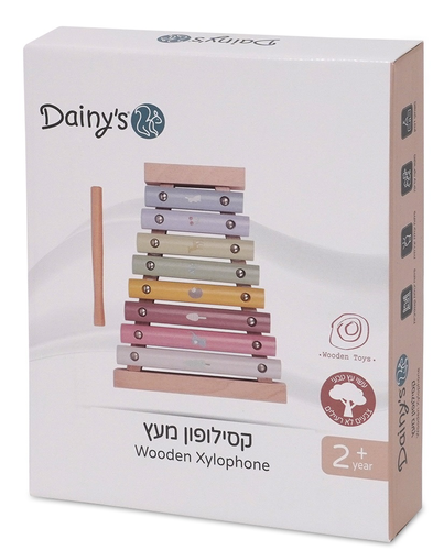 קסילופון 8 מקשים צבעוני מעץ 