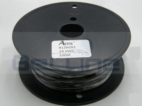חוט רב גידי, צבע שחור 24AWG מחיר לגליל 100מטר