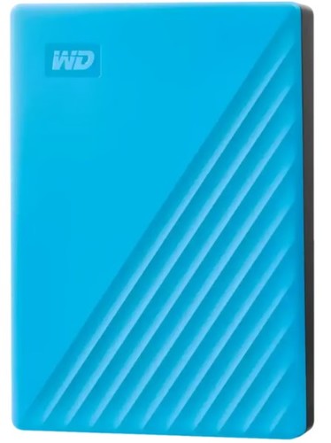 כונן קשיח חיצוני בצבע כחול Western Digital My Passport 5TB