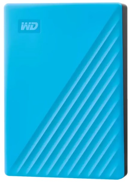 כונן קשיח חיצוני צבע כחול Western Digital WDBR9S0060BBL My Passport 6TB