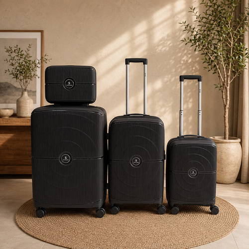 סט 4 מזוודות | PP קשיחות | System Suitcase